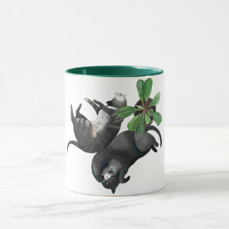 Mug Mug| Deux chats mentent avec un plante