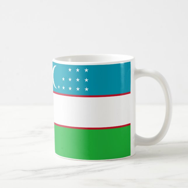 Mug "Mug Drapeau Ouzbékistan - Fière Cer d'Identité Na (Droite)