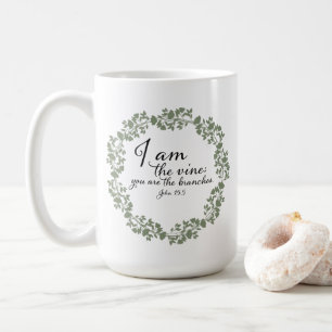 Mug Mug: Écriture-Je suis la vigne