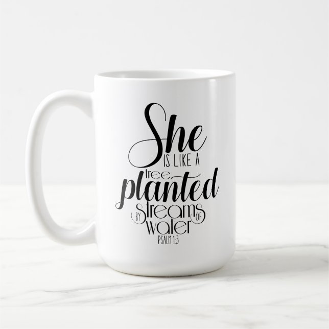 Mug Mug-Elle est comme un arbre (Gauche)