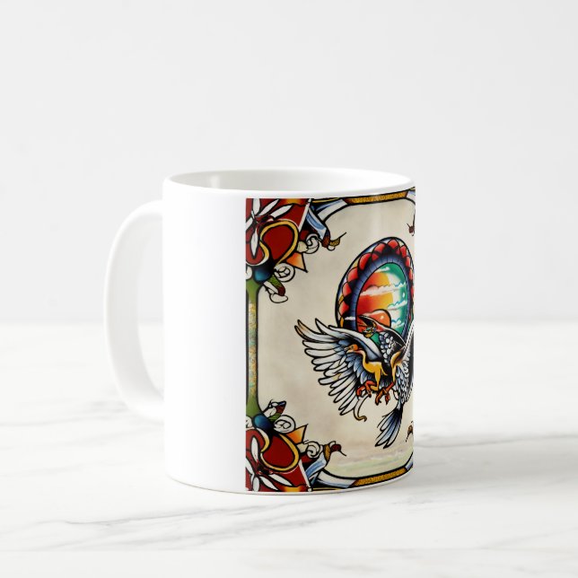 Mug "Mug inspirée du tatouage avec un design unique" (Devant gauche)