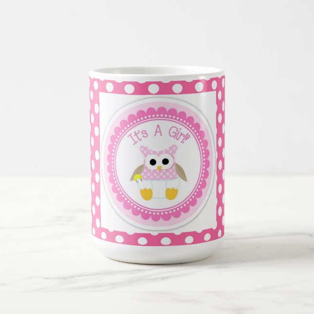 Mug Mug/It est une fille avec le pois rose (Centre)
