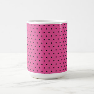 Mug Mug/Rose chaud et Pois noirs