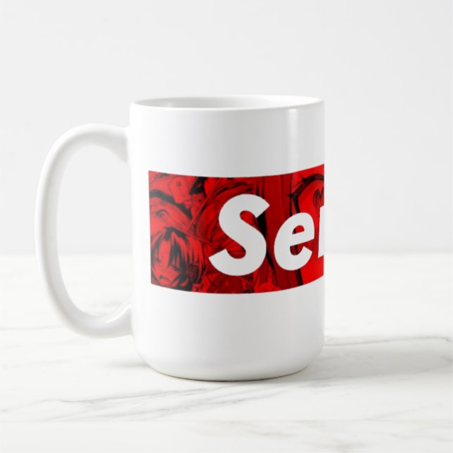 Mug ☕Mug Senpai Vibes Café – Style Anime Mignon ☕ (Gauche)