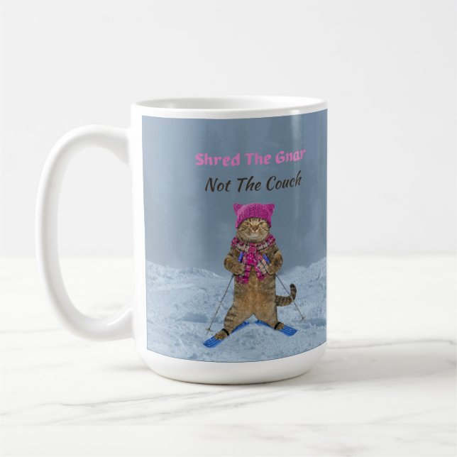 Mug Mug, Shred Gnar Ski Cat (Gauche)