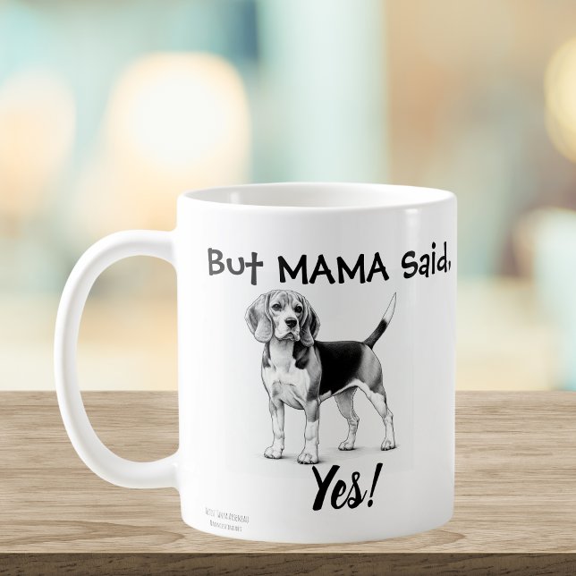 Mug Mug/typographie beagle (Créateur téléchargé)