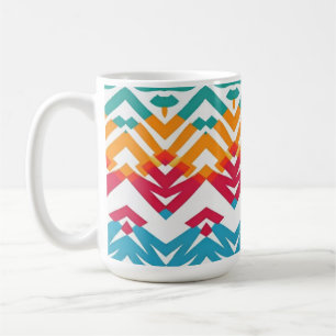 Mug Mug, Un design motif de zigzag multicolore classiq