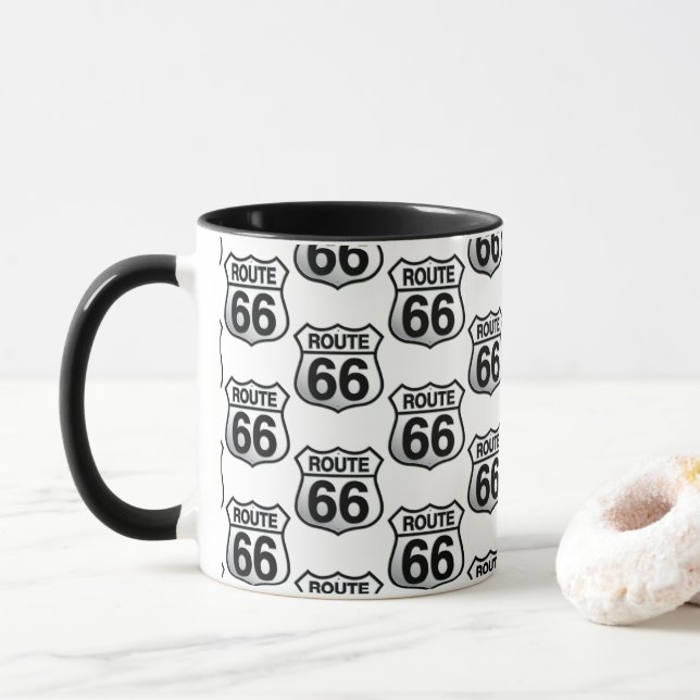 Mug Muge Mosaïque Route 66 (Avec donut)