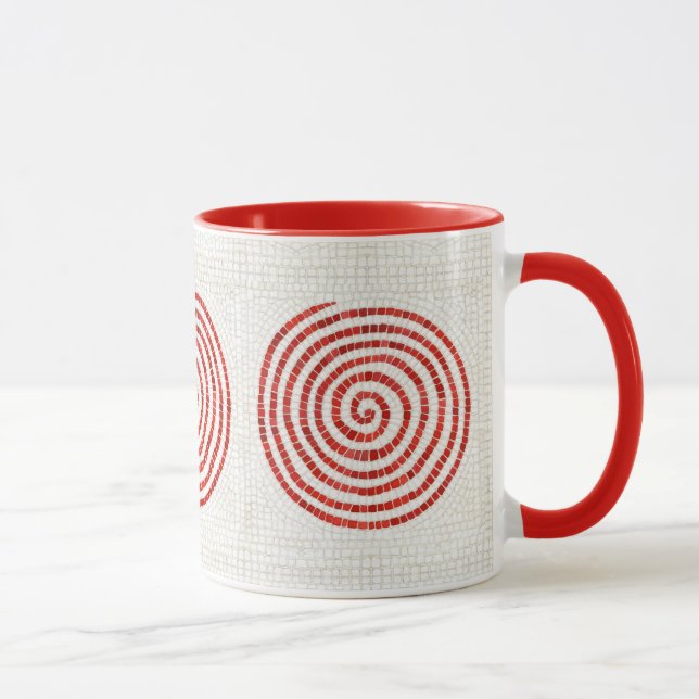 Mug Muge PINWHEEL MOSAIC Rouge Combo (Droite)