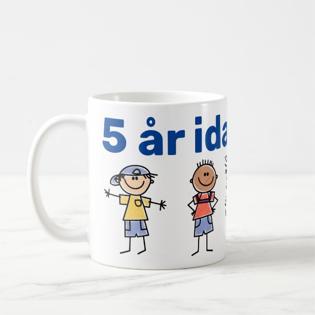 Mug Mugg 5 år idag (Gauche)
