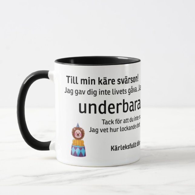 Mug Mugg till svärsonen (Gauche)