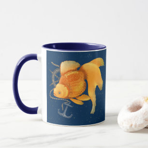 Mug Mugue Ancre Barre de Navire Thème Marin