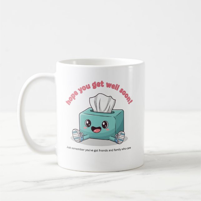 Mug Mugue Boîte à Mouchoirs Mignon pour un Rétablissem (Gauche)