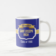 Mugue Cadeau Bleu Personnalisé pour les 50 ans de