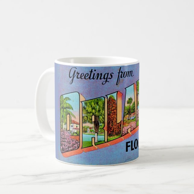Mug Mugue Carte de Vœux Orlando Ancienne (Devant gauche)