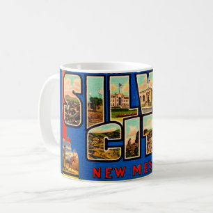 Mug Mugue carte postale vintage de Silver City NM