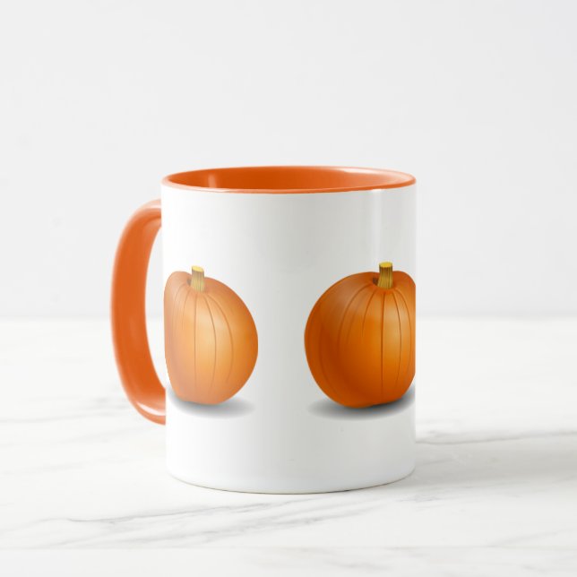 Mug Mugue citrouille d'Halloween/automne (Devant gauche)