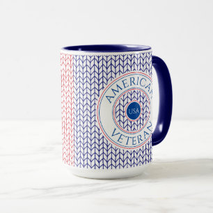Mug Mugue Combiné Navy Grand Format pour VÉTÉRAN AMÉRI