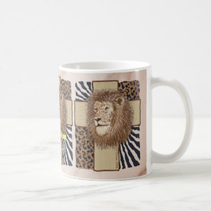 Mug Mugue Croix Chrétienne Lion
