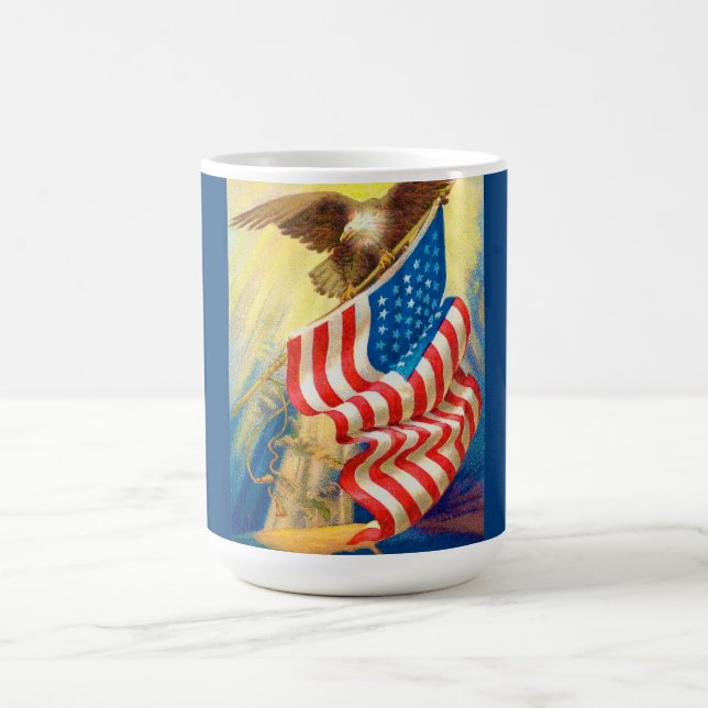 Mug Mugue Drapeau USA & Aigle Patriotique (Centre)