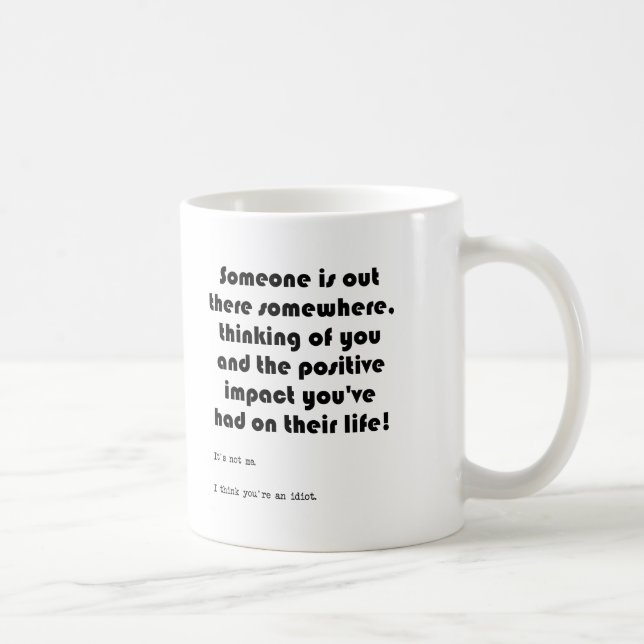 Mug Mugue drôle pour penser à toi (Droite)
