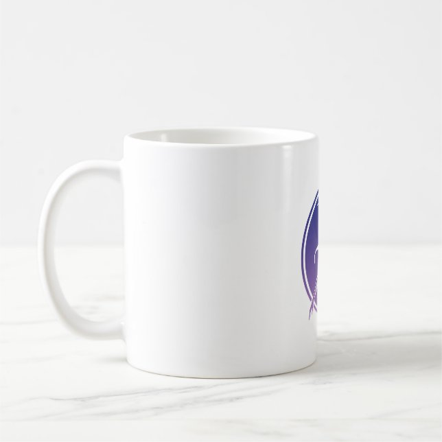 Mug Mugue Médaillon à Gradient de Silhouette de Danseu (Gauche)