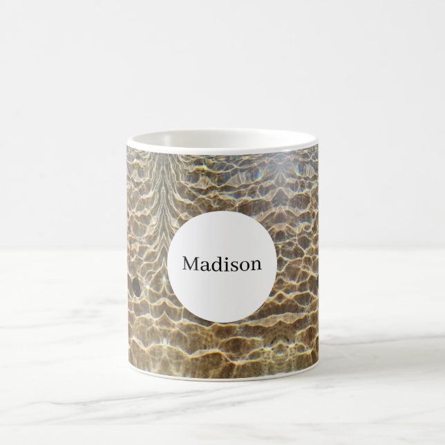 Mug mugue monogramme reflet d'eau (Centre)
