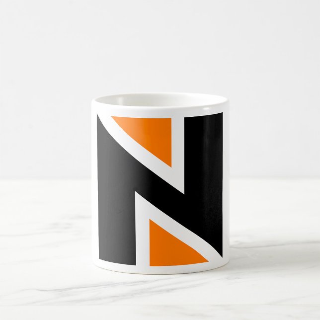 Mug Mugue N Lettre Orange Et Noire (Créateur téléchargé)