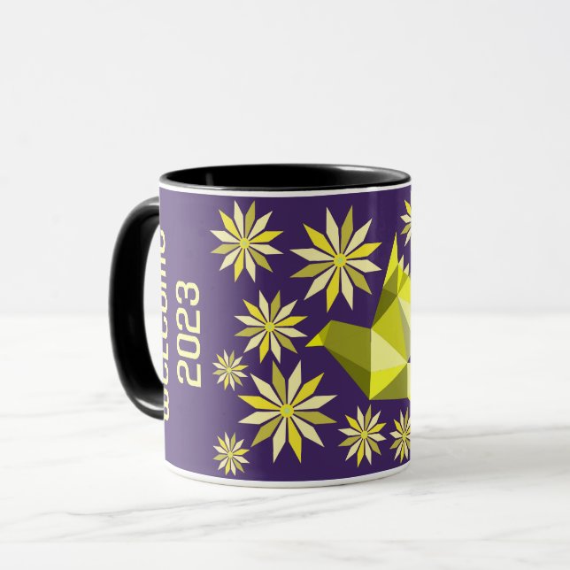 MUG MUGUE SIMPLE OISEAU NOUVELLE ANNÉE COMME CADEAU PO (Devant gauche)