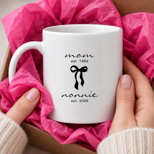 Mug Muguet de Maman pour Nonnie avec un Nœud