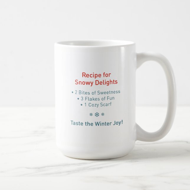 Mug Muguet de Noël avec Lapin Mignon (Droite)