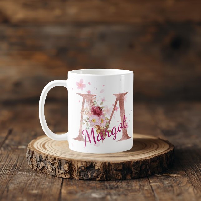 Mug Muguet personnalisé avec initiale - Lettre M (Créateur téléchargé)