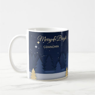 Mug Mugueuse forêt découpée en papier Merry and Bright