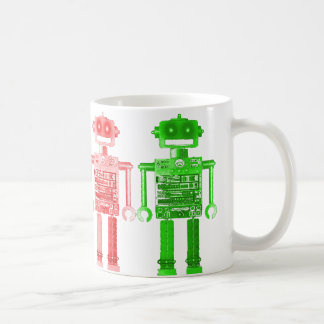 Mug muh de robots d'arc-en-ciel
