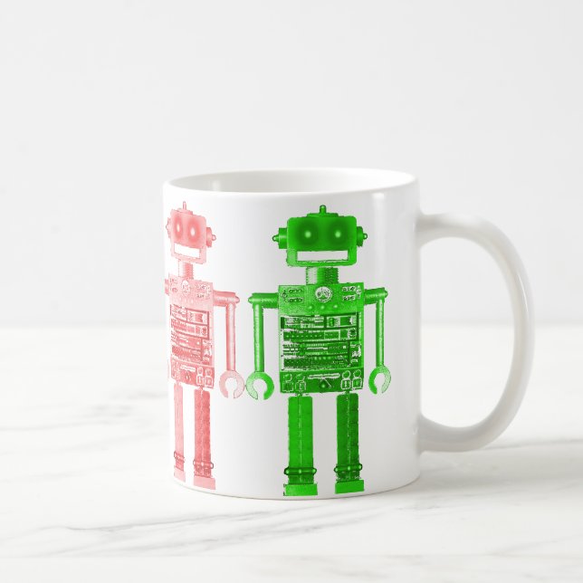 Mug muh de robots d'arc-en-ciel (Droite)