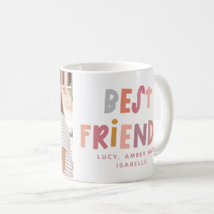Mug Multi photo coloré amusant typographie meilleurs a