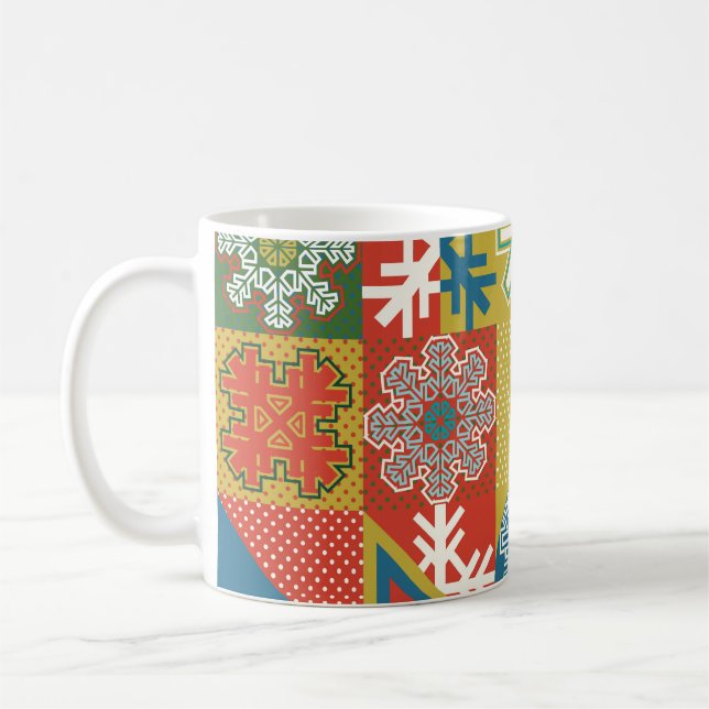 Mug Multicolor Géométrique : Arrière - plan local de f (Gauche)
