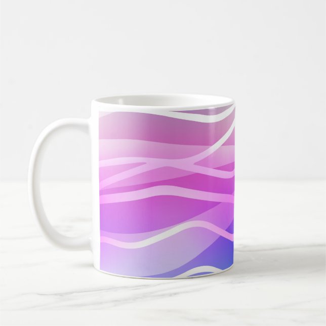 Mug Multicolor léger, disposition arc-en-ciel avec lig (Gauche)