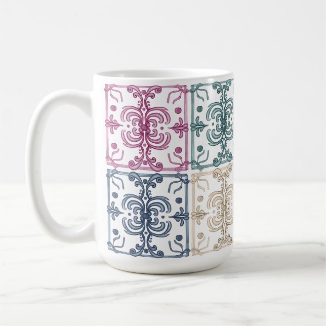 Mug Multicolor Tiles (Gauche)