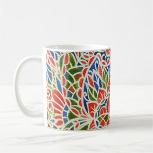 Mug Multicolore Paisley Imprimer Motif Batik