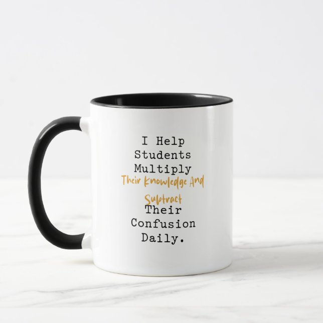 Mug Multiplier les connaissances soustraire la confusi (Gauche)