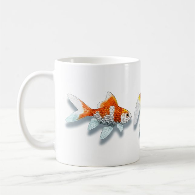 Mug muqueuse à poissons rouges (Gauche)