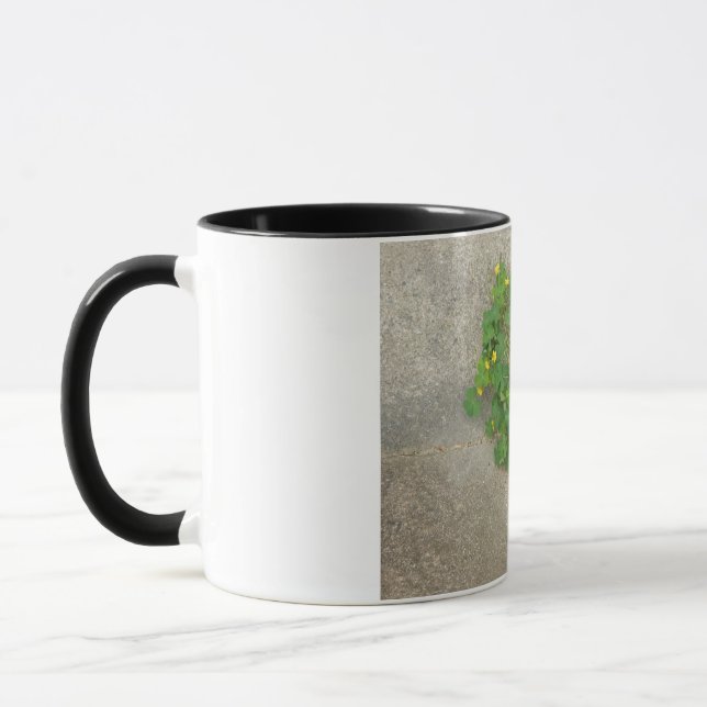 Mug muqueuse avec conception naturelle du coeur de trè (Gauche)