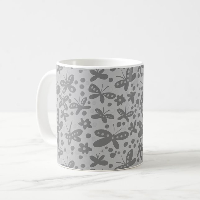 Mug muqueuse de papillons (Devant gauche)