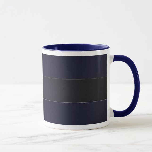 Mug Mur de bande dans le bleu marine (Droite)