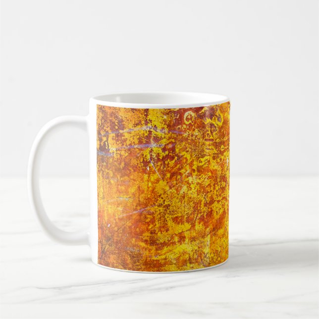 Mug mur de béton Abstrait arrière - plan de texture or (Gauche)