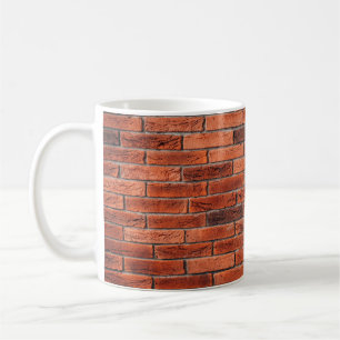 Mug Mur de brique rouge texture grunge fond de la briq