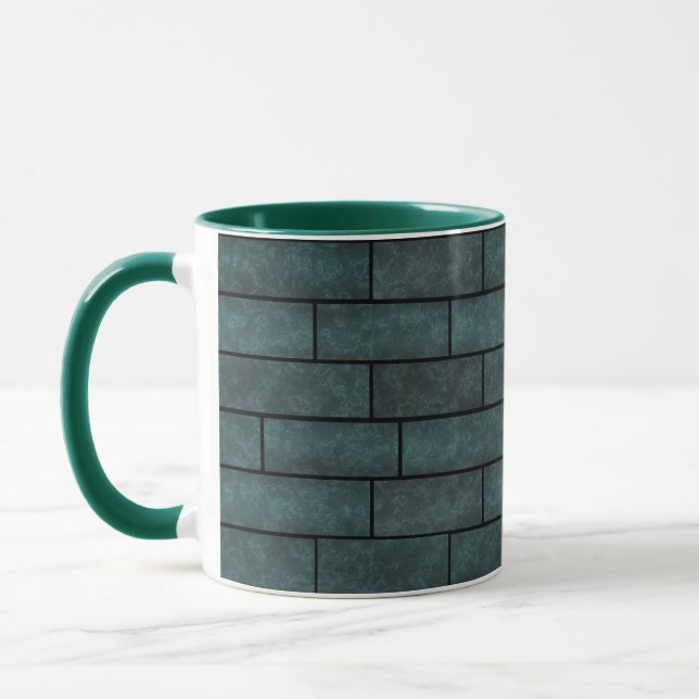 Mug Mur de briques abstraites pierre ornemental impres (Gauche)