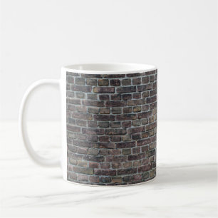 Mug Mur en brique vieux mur en brique foncée