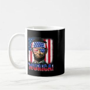 Mug Murica Abe Lincoln 4 juillet Murica Patriotique Mo